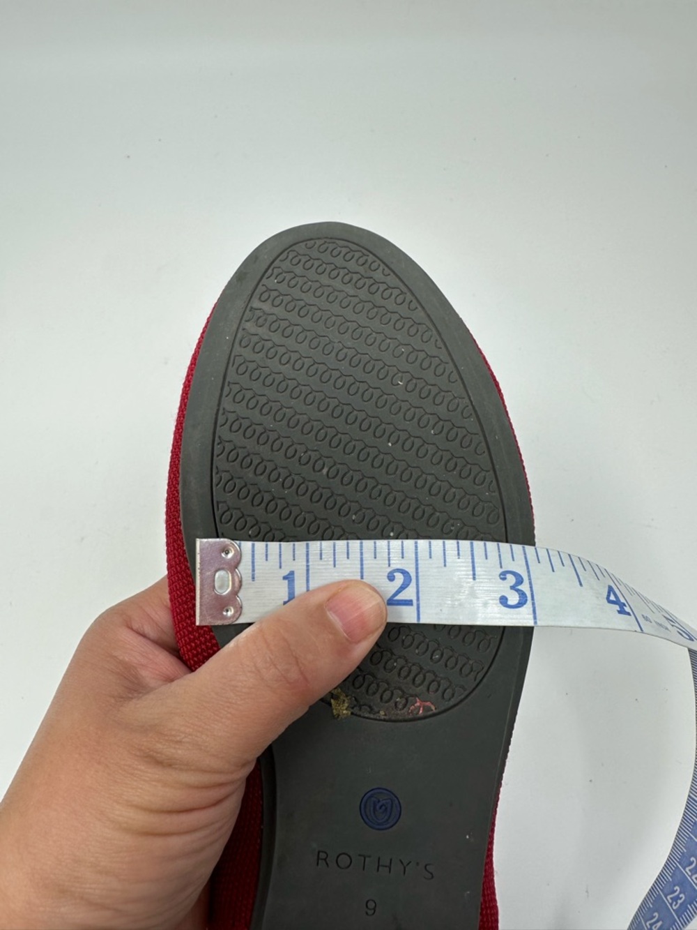 Rothy's The Flat Red Round Toe Slip-On Ballet Flat Size 9 - Picture 13 of 15